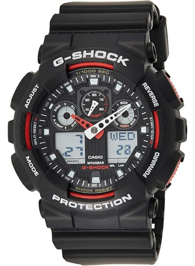 G-SHOCK Casio Men's Quartz Watch, Analog-Digital Display And Plastic Strap Ga100-1A4 - Image 1
